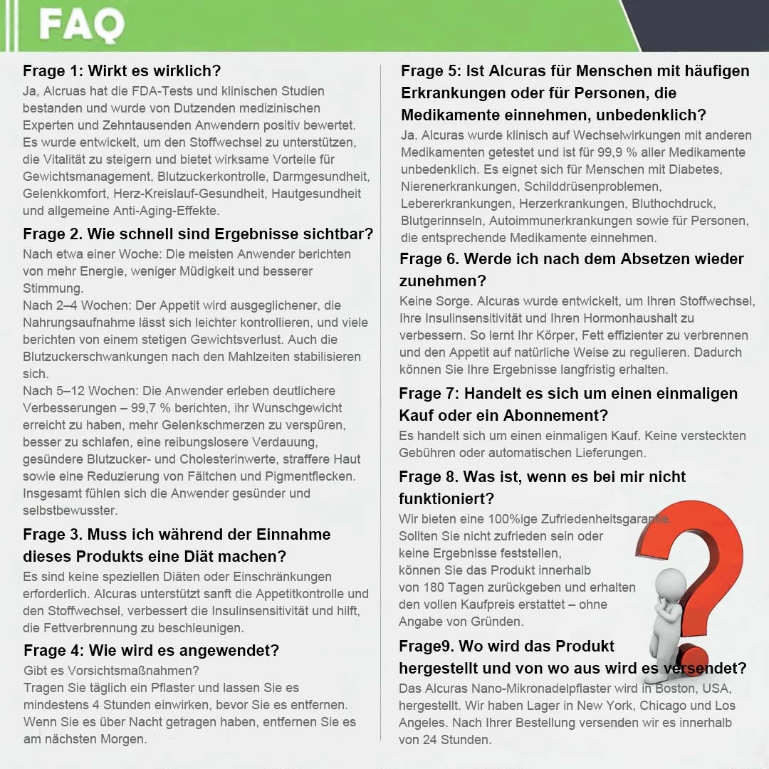 Offizieller Store | Alcuras Moringa × Berberin × AMPK 8-fach Slimming & Stoffwechsel-Nano-Mikronadel-Patch 🇺🇸 Nur 1× täglich · Sichtbare Veränderungen in 7 Tagen