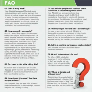 🧬Alcuras™ Moringa × Berberine × AMPK 8-Benefit Slimming & Metabolic Nano Microneedle Patch