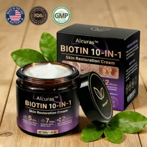 Made and Shipped from USA ✨Alcuras™ Biotin 10-in-1 Skin Restoration Cream 🍀