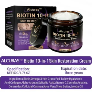 Made and Shipped from USA ✨Alcuras™ Biotin 10-in-1 Skin Restoration Cream 🍀