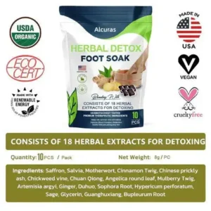 Alcuras™ PRO Herbal Detox Foot Soak Beads