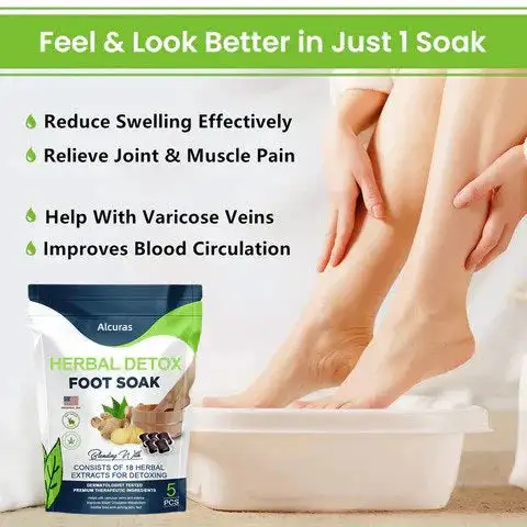Alcuras™ PRO Herbal Detox Foot Soak Beads