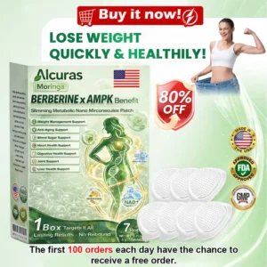 Alcuras® Moringa & Berberine * NAD+ 10-in-1 Advanced Nano Microneedle Patch