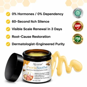 Alcuras® PsoriaSoothe Bee Venom Skin-Restoration Cream