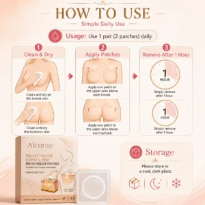 Alcuras® Targeted Breast & Buttock Enhancement Advanced Nano Microneedle Patch