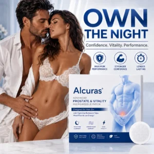 Alcuras® Advanced Prostate & Vitality Microneedle Patch Designed for Men 25+ with Nighttime Bathroom Trips, Weak Flow & Low Energy