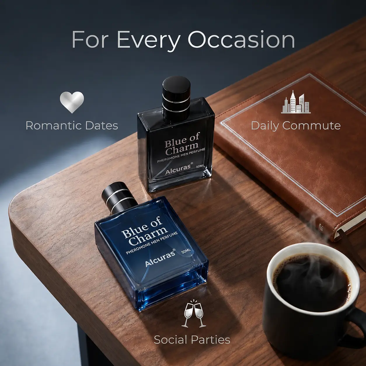 Alcuras® Pheromone Perfume | Boost Personal Charm for First Date & Social Occasions Long Lasting Scent