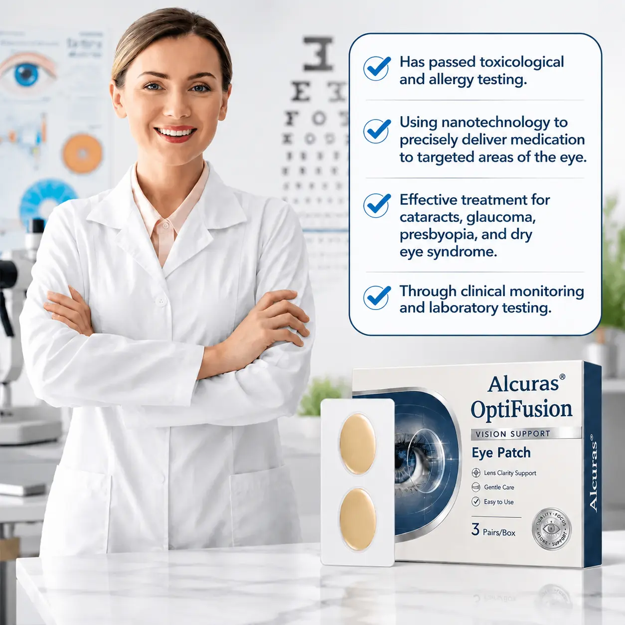 Alcuras® Relieflogix OptiFusion Vision Support Eye Patch