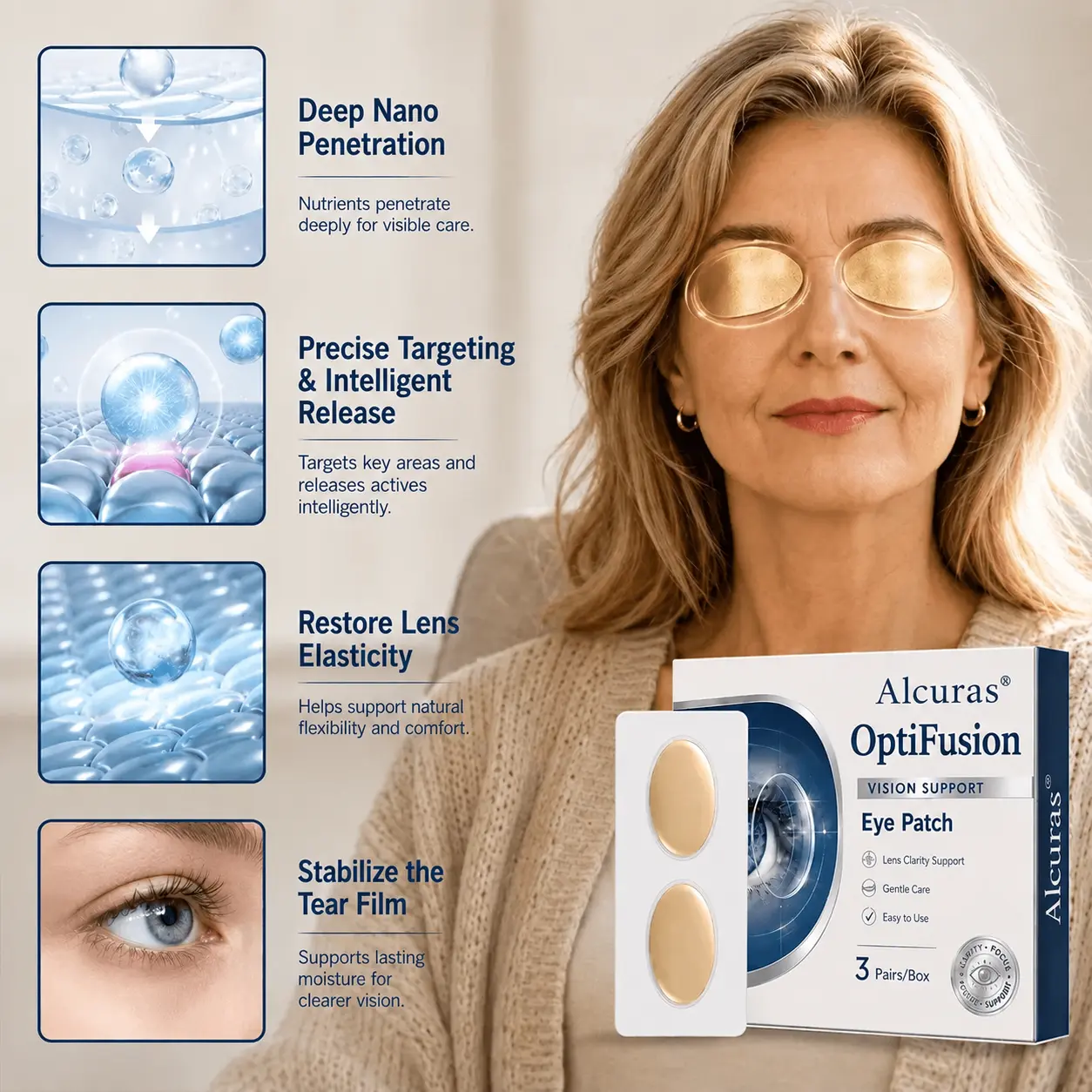 Alcuras® Relieflogix OptiFusion Vision Support Eye Patch